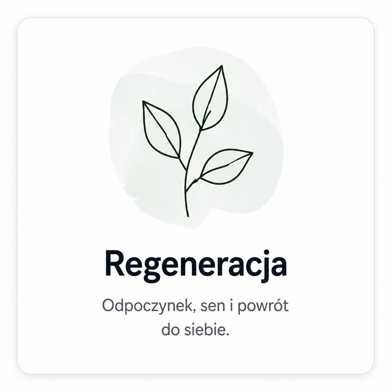 Regeneracja — odpoczynek, sen i powrót do siebie