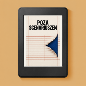 E-book Poza scenariuszem na czytniku, okładka produktowa